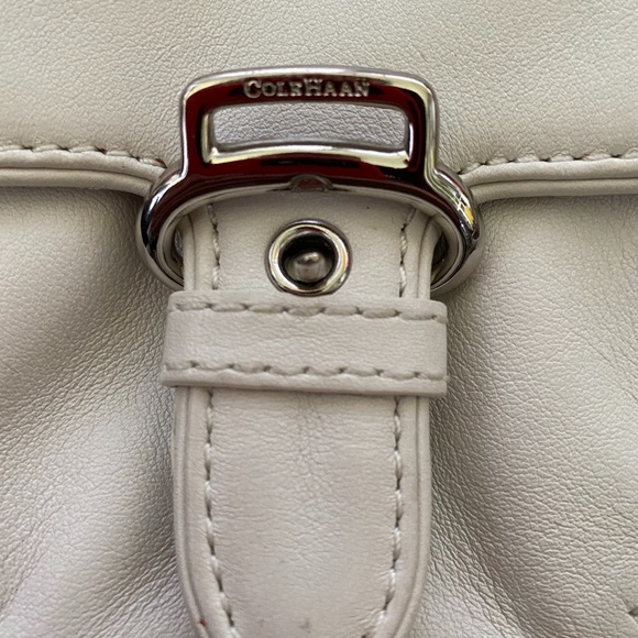 COLE HAAN Leather Baguette Purse LIKE NEW - Picture 7 of 9